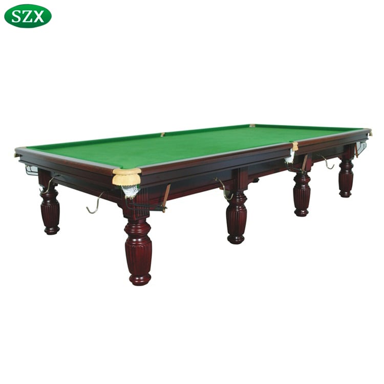 Standard Size Snooker Table On Professional Solid Wood Slate Style