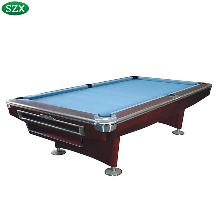 High Quality Solid Wood Slate Pool Table