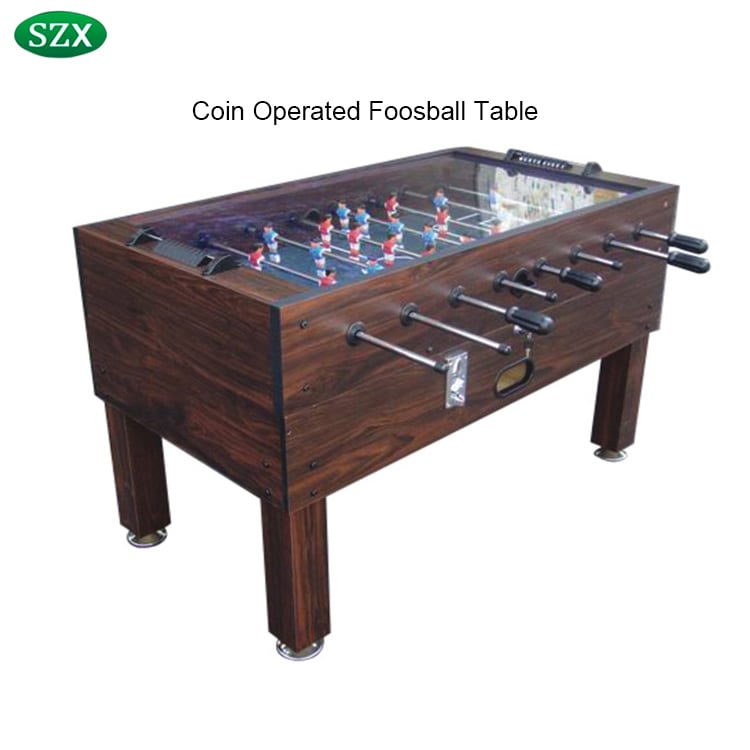 55&#x27;&#x27; Glass Top Coin Operated Foosball Table For Sale