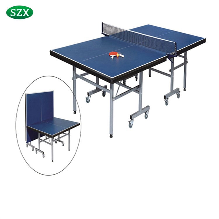 Indoor Foldable Removable Table Tennis Table With 75mm Caster