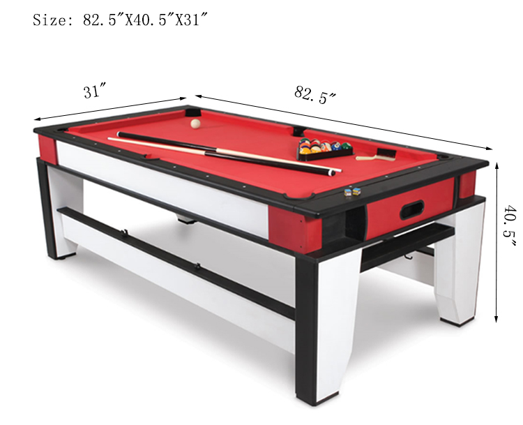 2 In 1 Multi Game Pool Table With Air Hockey Functions For Adult