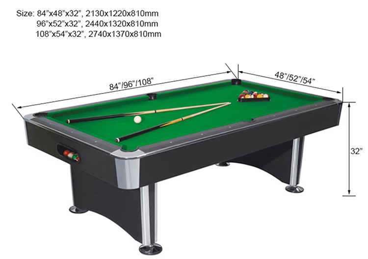 Home Use Wood Ball Return System Pool Table