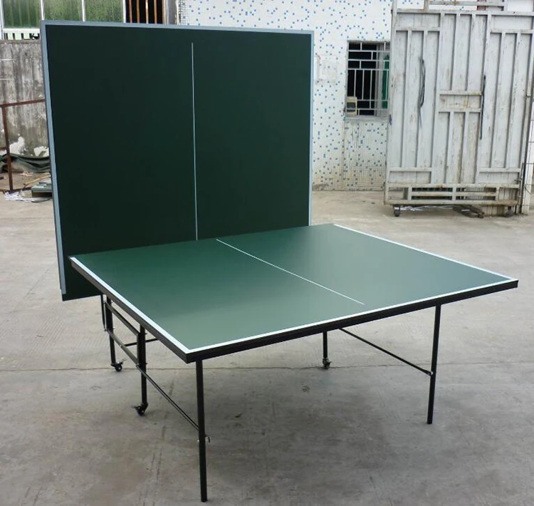 Folding Indoor Tennis Table With 50mm Pop Up Casters