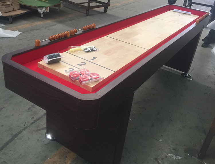 8ft 9ft 12ft Solid Wood Shuffleboard Game Table