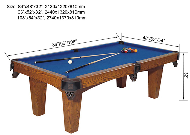 Cheap Mdf Pool Table With Auto Ball Return System