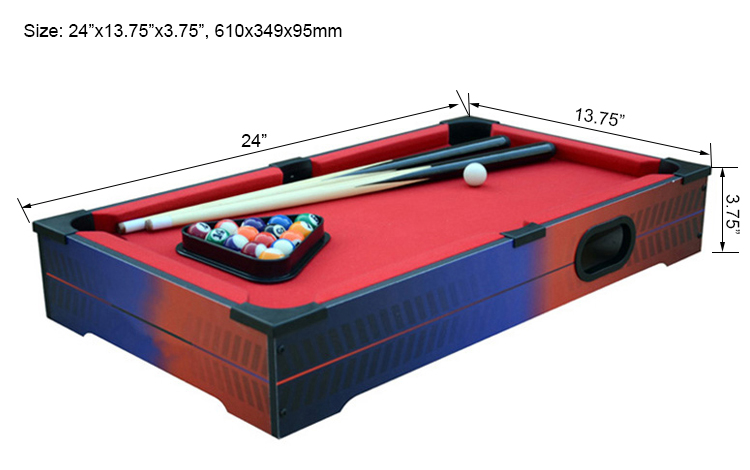 Cheap Easy Assmebly Mini MDF Pool Table For Home