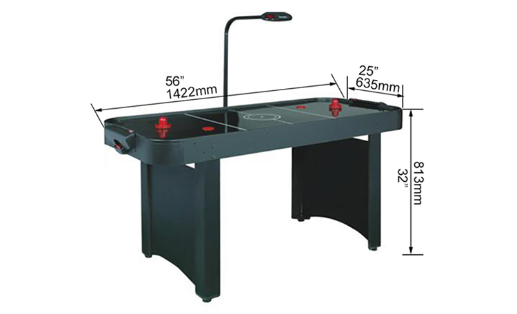 Air Hockey Table With Overhead Electric Scorers