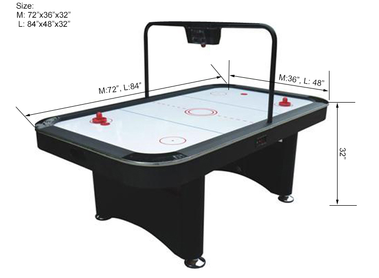 Superior Air Hockey Table With Electronic Scorer