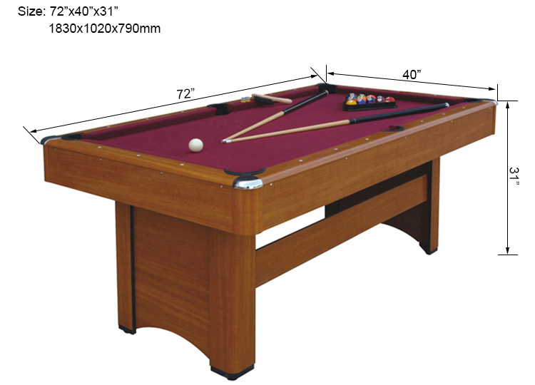 6ft Modern Style Billiard Pool Table